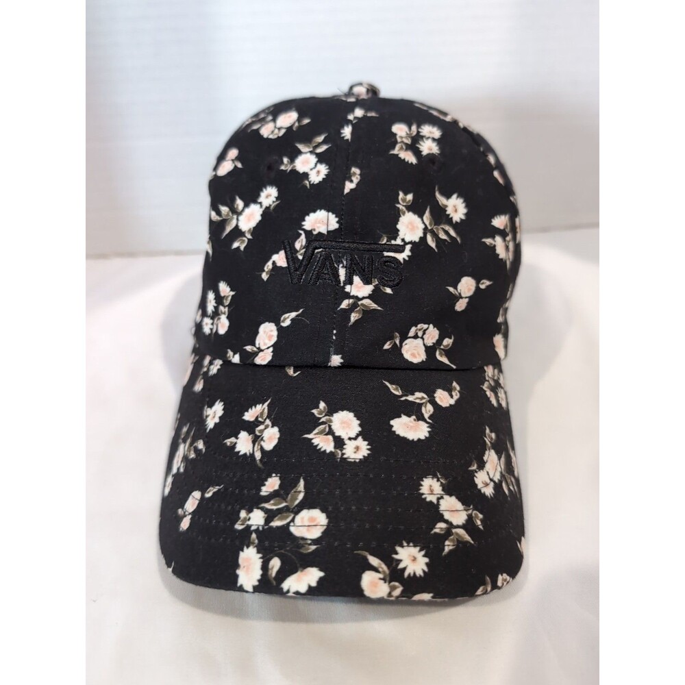 VANS EMBROIDERED FLORAL CAP/HAT ADJUSTABLE STRAPBACK OSFM   EUC